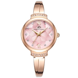 

Kenneth Scott Women's Analog Pink Dial Watch - K22522-RBKP