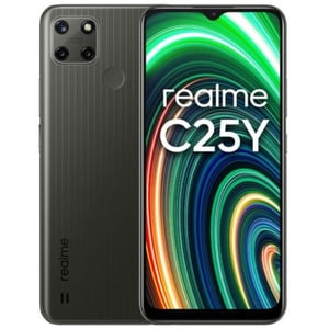 Realme C25Y 128GB Arabic Metal Grey 4G Smartphone
