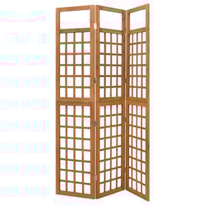 

Vidaxl 3-panel Room Divider/trellis Solid Fir Wood 121x180.5 Cm