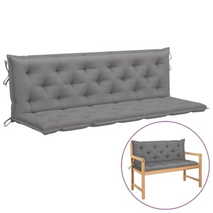 Vidaxl Cushion For Swing Chair Grey 180 Cm Fabric