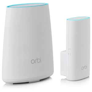 Net Gear RBK30100UKS Orbi Whole Home Tri-Band WiFi System With AC2200 Wall Plug Satellite Extender