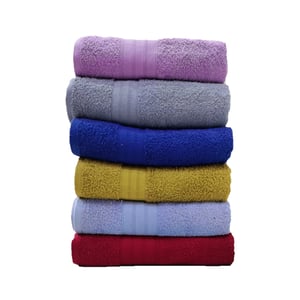 Sheep Bath Towel Plain Dyed Aqua Classic Multicolor Untw00206 (pack Of 6)(70 X 140cm)