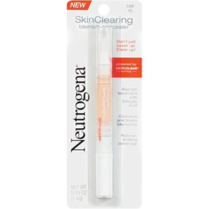 Neutrogena Skinclearing Blemish Concealer Face Makeup With Salicylic Acid Acne Medicine, Non-Comedogenic And Oil-Free Helps Cover, Treat Prevent Breakouts, Fair 05. 05 Oz
