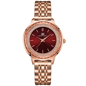 

Kenneth Scott Women's Analog Red Dial Watch - K22532-RBKR