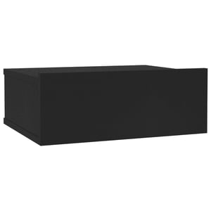 

vidaXL Floating Nightstand Black 40x30x15 cm Engineered Wood