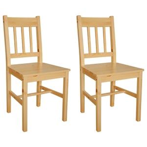 

vidaXL Dining Chairs 2 pcs Pinewood