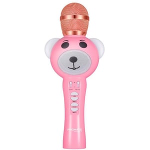 Promate ROCKSTAR2 Wrls Karaoke Microphon pink