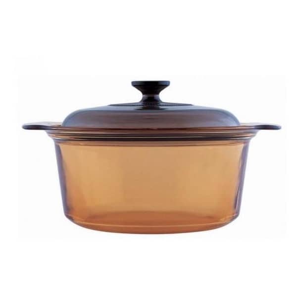 وعاء زجاجي بغطاء فيجن