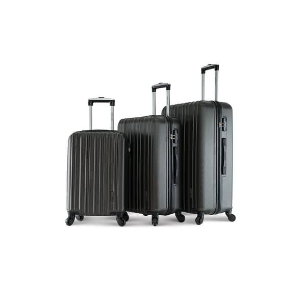 Para John Lightweight 3-pieces Abs Hard Side Travel Luggage Trolley Bag Set With Lock For Unisex Hard Shell Strong Para John Lightweight 3-pieces Abs Hard Side Travel Luggage Trolley Bag Set With Lock For Unisex Hard Shell Strong