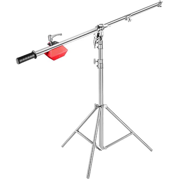 Coopic L2188 Stainless Steel Boom Light Stand Max Height 71inch/180cm With 88inch/224cm Holding Arm, 4 Kilograms Counter Weight Light Stand For Monolight Strobe Light Ring Light Softbox And More Coopic L2188 Stainless Steel Boom Light Stand Max Height 71inch/180cm With 88inch/224cm Holding Arm, 4 Kilograms Counter Weight Light Stand For Monolight Strobe Light Ring Light Softbox And More