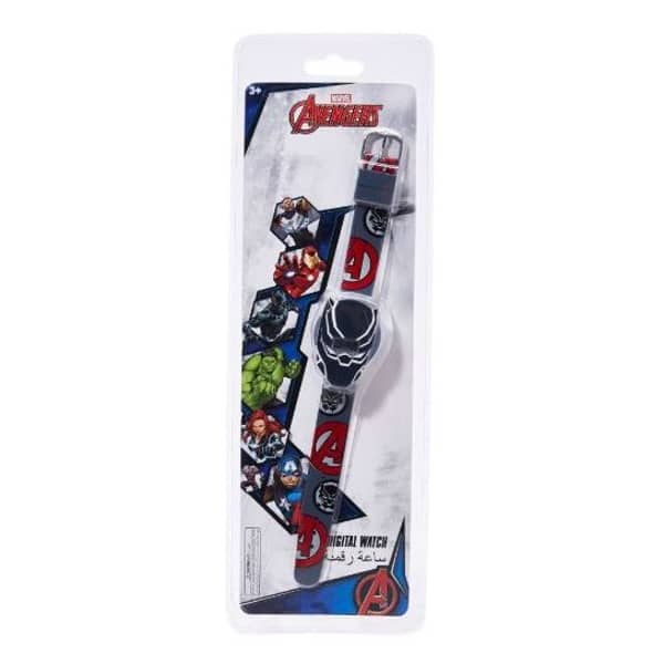 Disney Avengers Digital Watch Colourful Rubber Grey