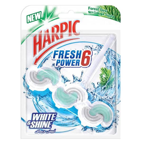 Harpic Fresh Power 6 Forest Dew Toilet Cleaner 39g Harpic Fresh Power 6 Forest Dew Toilet Cleaner 39g