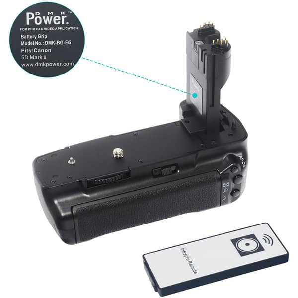 Dmk Power Dmk-bg-e6 Battery Grip Kit Compatible With Canon Eos 5d Mark Ii Digital Slr Camera Dmk Power Dmk-bg-e6 Battery Grip Kit Compatible With Canon Eos 5d Mark Ii Digital Slr Camera