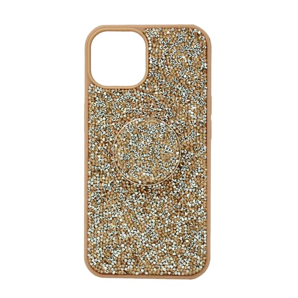 Isafe Bling Pop Up Hard Cover For iPhone 14 Rose Gold Isafe Bling Pop Up Hard Cover For iPhone 14 Rose Gold
