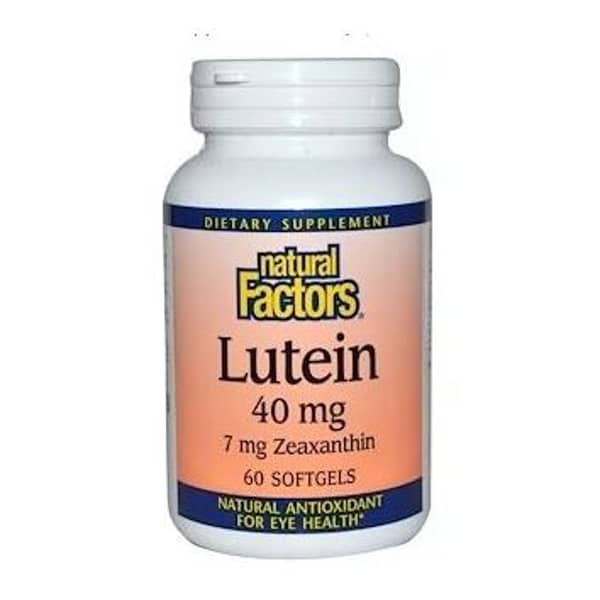 Natural Factors Lutein 40mg 60 Softgels