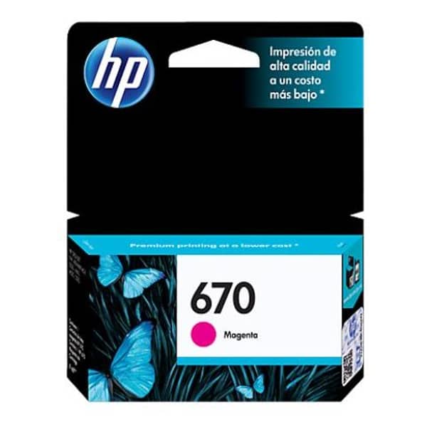HP 670 Ink Cartridge Magenta CZ115AL