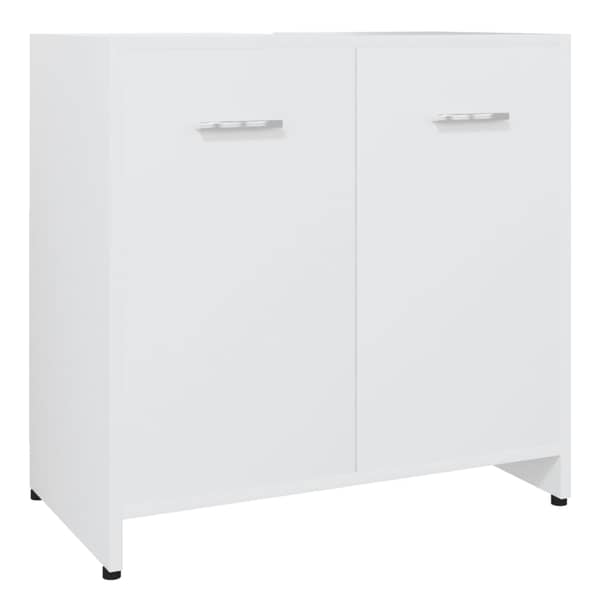 vidaXL Bathroom Cabinet White 60x33x61 cm Engineered Wood vidaXL Bathroom Cabinet White 60x33x61 cm Engineered Wood