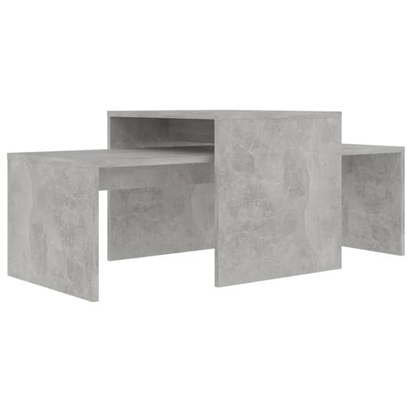 Vidaxl Coffee Table Set Concrete Grey 100x48x40 Cm Engineered Wood Vidaxl Coffee Table Set Concrete Grey 100x48x40 Cm Engineered Wood