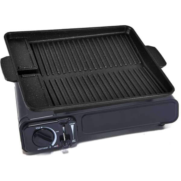 Al Saqer-portable Korean Bbq Grill Pan-burger Tray Stove Top Plate Barbecue Tray