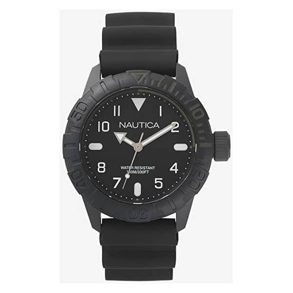 Nautica OUTBOARD Black Silicone Men Watch NAPOUB001