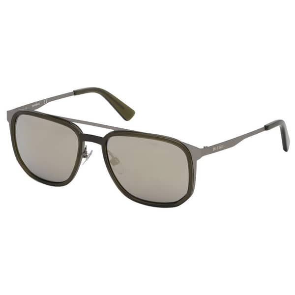 Diesel Grey Metal Non-Polarized Men Sunglasses DL029409C55