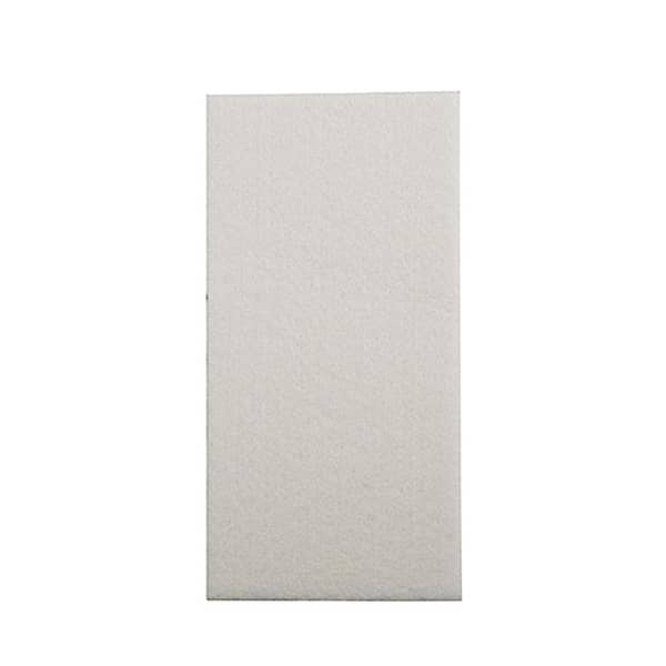 Suki Large Self-Adhesive Felt Pads (10 x 20 x 50 cm, Pack of 2, White)