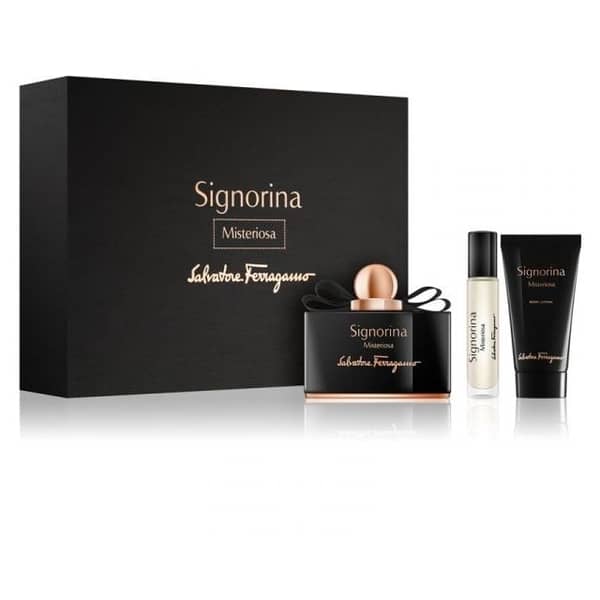 Salvatore Ferragamo Signorina Misteriosa 100ml+50ml BodyLotion+10ml Spray Giftset Women