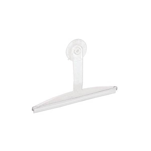 Idesign Plastic Plastic Suction Squeegee With Storage Hook Shower, Window, And Mirror Accessory For Master, Guest, Kids' Bathroom Cleaning, 12