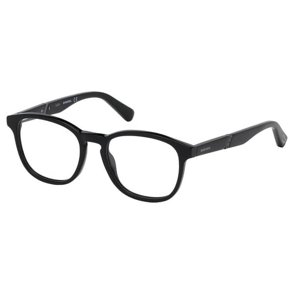 Diesel Optical Frame Shiny Black Plastic For Unisex DL5311 001 51