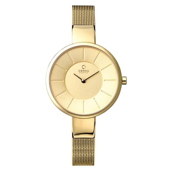 Obaku V149LGGMG Gold Quartz Ladies Watch
