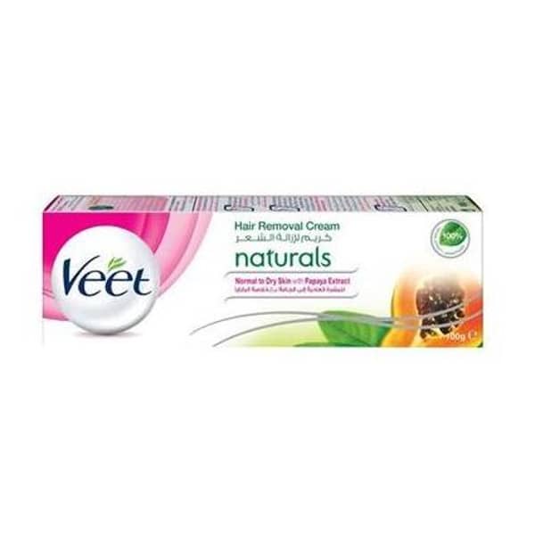 Veet Hair Removal Cream Naturl Nor & Dry Skin Papaya 100g