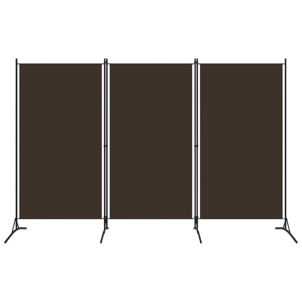 Vidaxl 3-panel Room Divider Brown 260x180 Cm