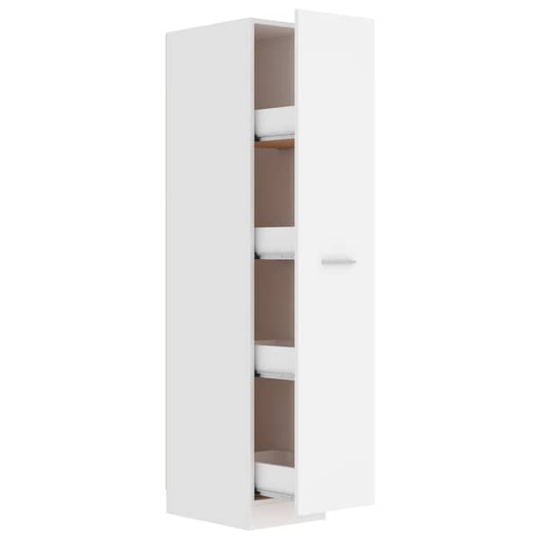 Vidaxl Apothecary Cabinet White 30x42.5x150 Cm Engineered Wood