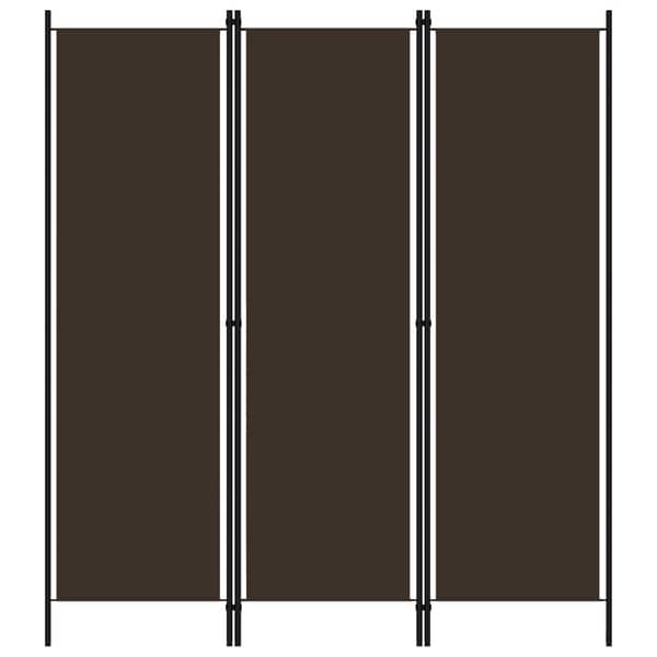 Vidaxl 3-panel Room Divider Brown 150x180 Cm Vidaxl 3-panel Room Divider Brown 150x180 Cm
