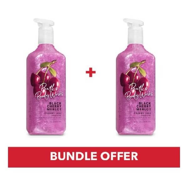 Bath & Body Works Black Cherry Merlot Creamy Luxe Hand Soap 236ml Pack Of 2pcs