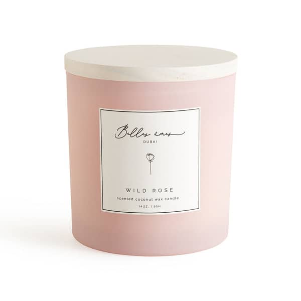 Belles Ames Jar Candle -wild Rose