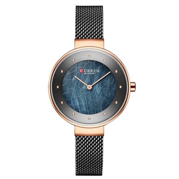 Curren Watch 9032 Unique Design Dial Elegant Women's Wristwatch Quartz