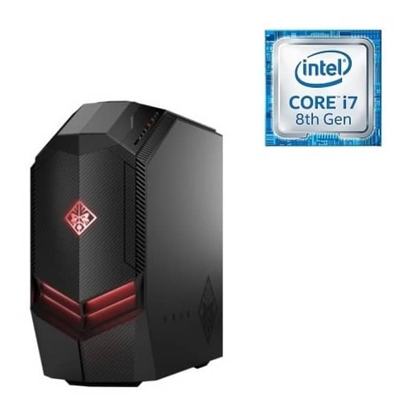 HP OMEN 880-105NE Gaming Desktop - Core i7 3.7GHz 32GB 3TB+256GB 8GB Win10 Shadow Black