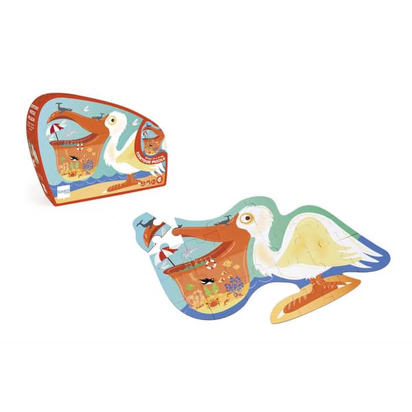Scratch Europe Pelican Contour Puzzle 24Pcs - Scratch Europe Scratch Europe Pelican Contour Puzzle 24Pcs - Scratch Europe