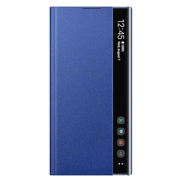 Samsung Clear View Cover For Note 10 Plus - Blue Samsung Clear View Cover For Note 10 Plus - Blue