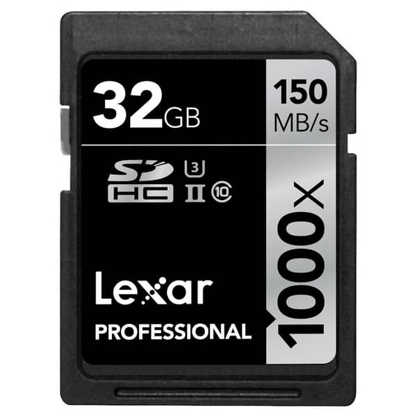 Lexar 32GB Professional 1000x UHS-II SDHC Memory Card LSD32GCRBNA1000 Lexar 32GB Professional 1000x UHS-II SDHC Memory Card LSD32GCRBNA1000