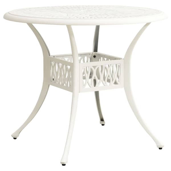 vidaXL Garden Table White 90x90x74 cm Cast Aluminium vidaXL Garden Table White 90x90x74 cm Cast Aluminium