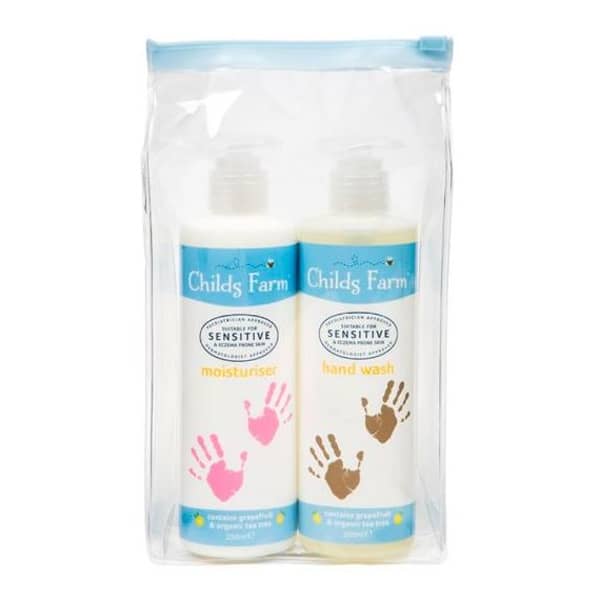 Childs Farm Hand Care Gift Bag 2X250ml Bottles Handwash & Moisturiser Grapefruit & Organic Tea Tree