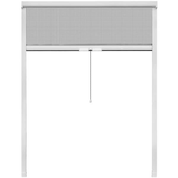 vidaXL White Roll Down Insect Screen for Windows 140 x 170 cm