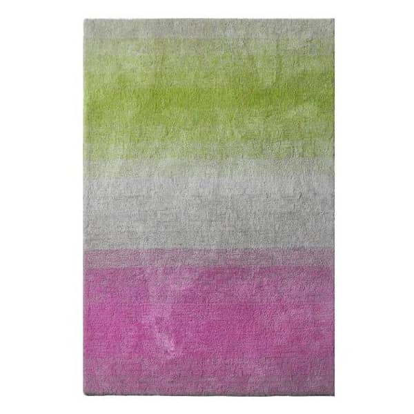 Shaggy Modern Design Carpet Grey/Blue/Yellow