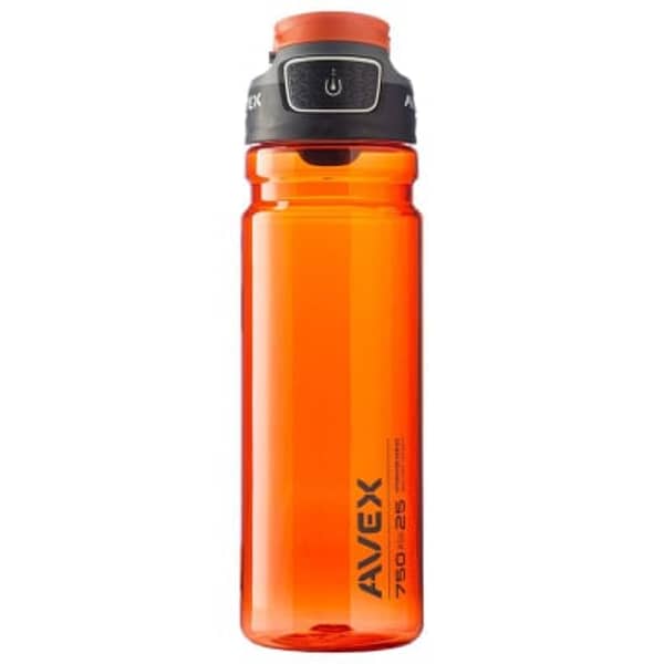 Avex Plastic Freeflow 25 (750 Ml) Water Bottle, Orange