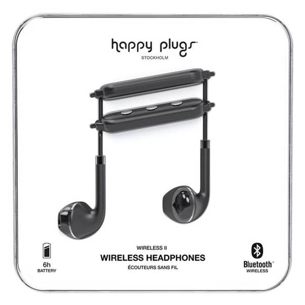 Happy Plugs Wireless II Bluetooth Headphone - Black