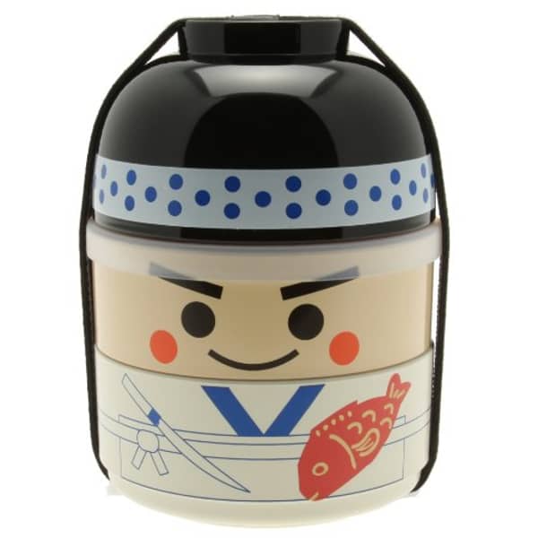 Kotobuki sushi chef bento box set, white