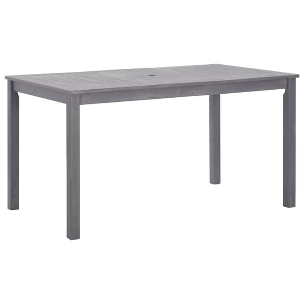 vidaXL Garden Table Grey Wash 140x80x74 cm Solid Acacia Wood vidaXL Garden Table Grey Wash 140x80x74 cm Solid Acacia Wood