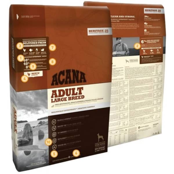 Acana Heritage Adult Large Breed Dog Food 11.4Kg